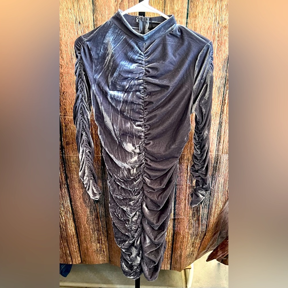 NWT CBR High Neck Ruched Dress
